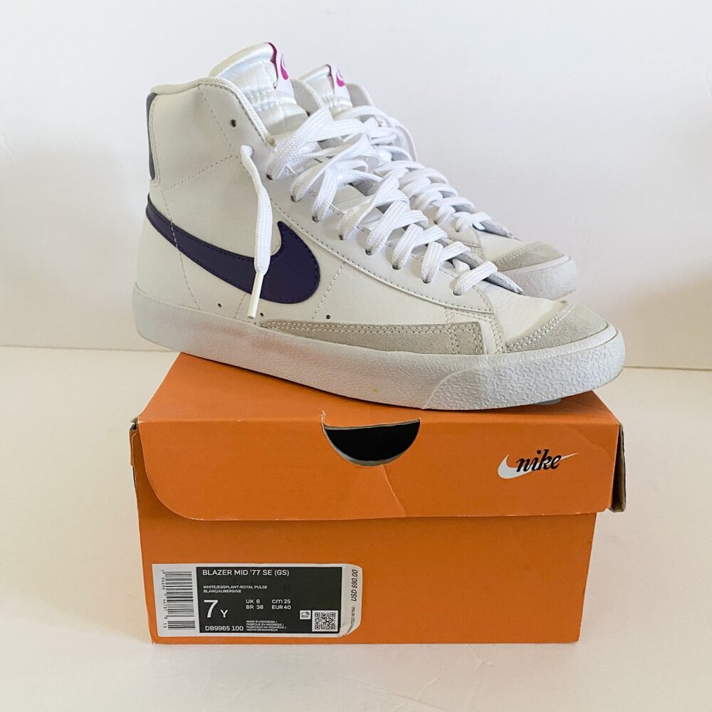 Nike Blazer Mid '77 Purple White Sneakers